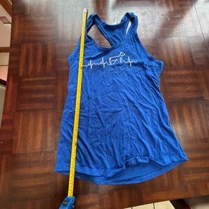 Brand New Blue Women's Racerback Tank Top Dachsund Love